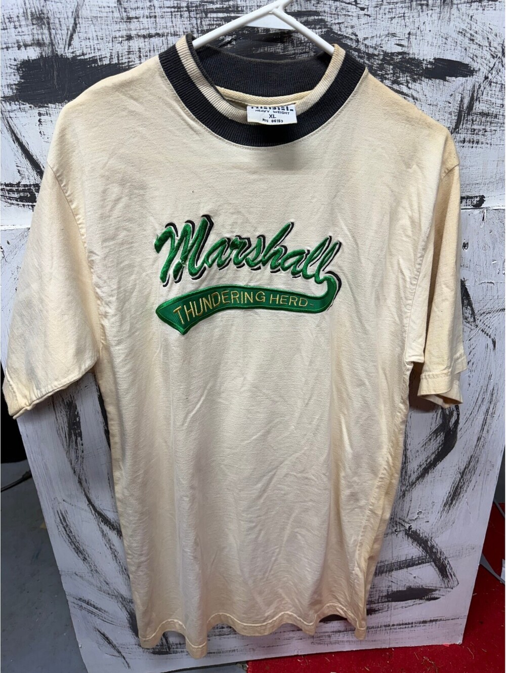 vintage marshall university shirt xl